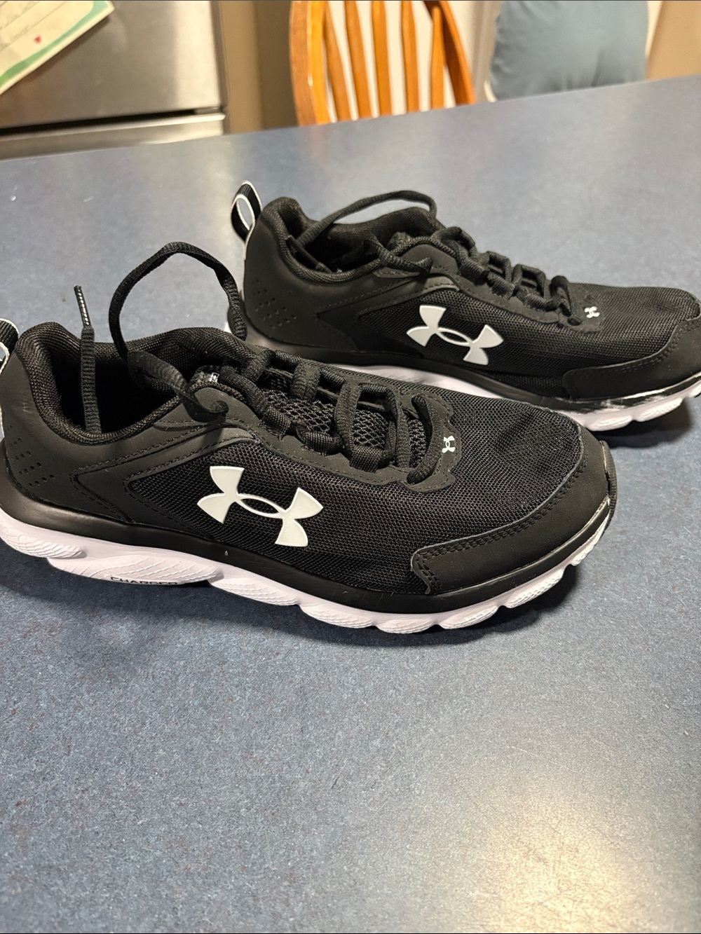 Under Armour Black and White Athletic Sneakers